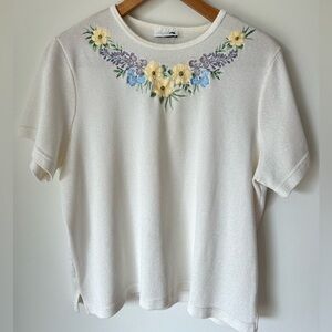 Bonworth Floral Embroidered Vintage T-Shirt